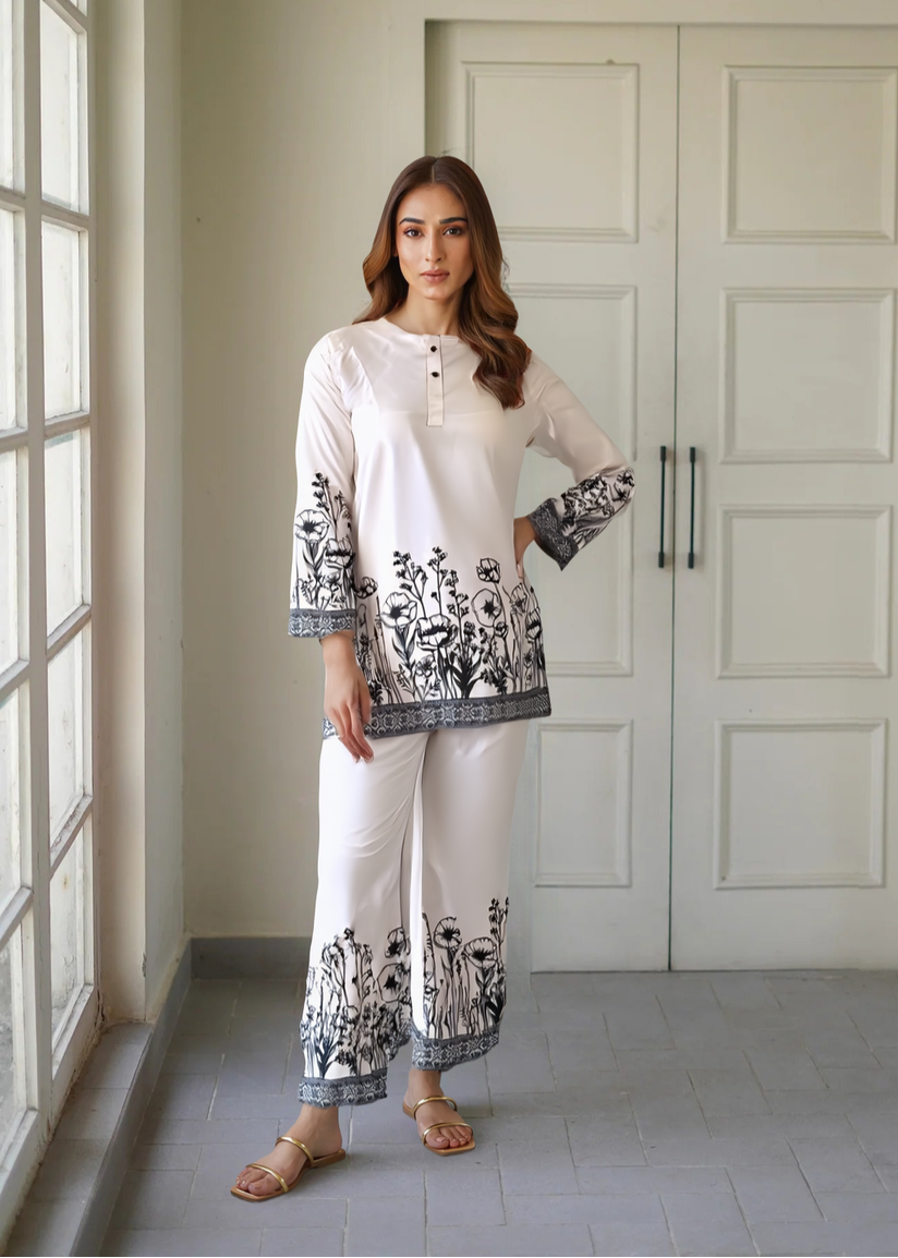 Chic & Comfy Raymond Cotton Flower Co-ord  Set