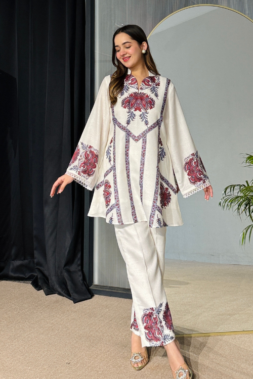 Flower Printed Fancy Party Co-ord Set