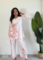 Chic & Comfy Raymond Cotton Flower Co-ord  Set