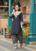 Roman Silk Co-ord Set with Pure Jacquard Bottom co-ord set