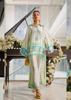 Tropical Palm Digital Print Satin Co-ord Set